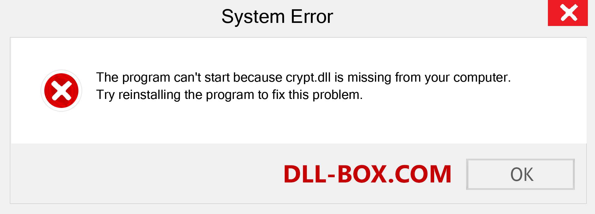  crypt.dll file is missing?. Download for Windows 7, 8, 10 - Fix  crypt dll Missing Error on Windows, photos, images